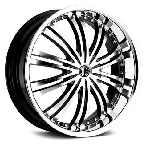 2 crave® number 1 wheels gloss black with machined face and chrome