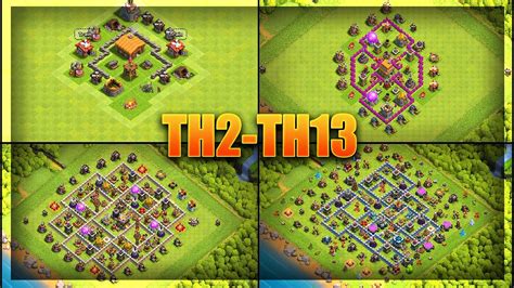 Cách Xây Nhà Clash Of Clans Every Town Hall Base Design Best Bases