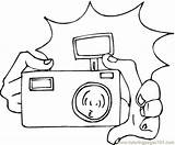 Camera Coloring Pages Appliances Technology Drawing Line Printable Clipart Color Cliparts Flashing Getdrawings Colouring Getcolorings Digital Library sketch template