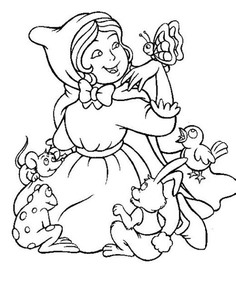 fun coloring pages red riding hood coloring pages