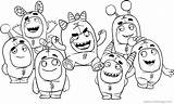 Oddbods Coloring Pages Xcolorings Bubbles Jun sketch template