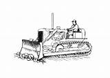 Bulldozer Coloring Road Worker Pages Large Printable Edupics sketch template