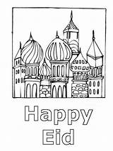 Eid Coloring Kids Pages Card Template Colouring Mubarak Printable Sheets Familyholiday Book Ramadan Choose Board sketch template