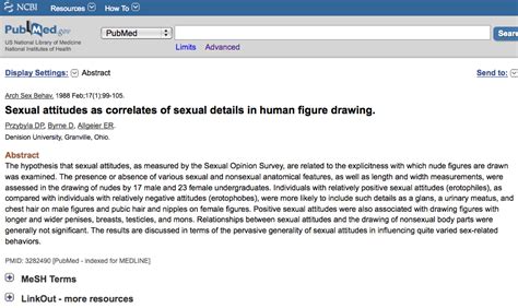 ncbi rofl sexual attitudes as correlates of sexual details in human figure drawing discoblog