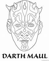 Darth Maul Coloring4free Printable sketch template