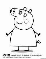 Pig Peppa Coloring Mummy Pages Printable Print Colouring Abc Book Choose Board sketch template