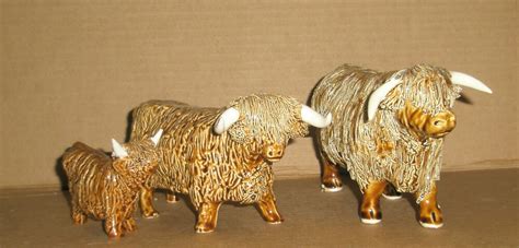 scottish highland cattle figurines ebay