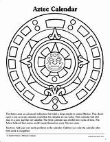 Aztec Azteca Aztecas Calendario Aztecs Scholastic Niños Enchanted Loudlyeccentric Símbolos Piedra Inca Getdrawings sketch template