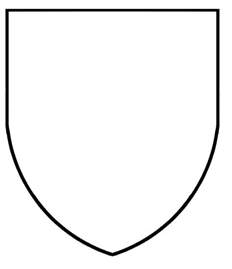 coloring pages  coat  arms template