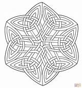 Coloring Celtic Pages Knotwork sketch template