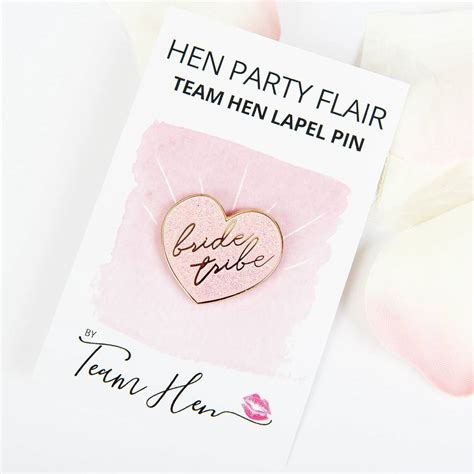 Hen Party Lapel Pin By Team Hen