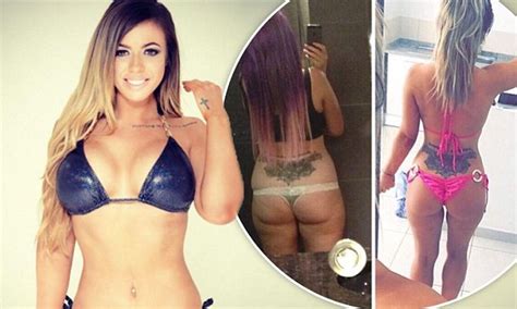 geordie shore s holly hagan highlights her pert posterior