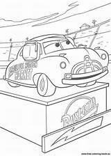 Coloring Cars Pages Pixar Disney Printable Book sketch template