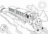 Coloring Train Thomas Pages Percy Tank Engine James Drawing Getcolorings Paintingvalley sketch template