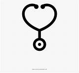Stethoscope Coloring Line Clipartkey sketch template