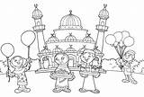 Mewarnai Muslim Sketsa sketch template