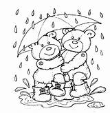 Coloring Teddy Pages Bear Bears Rain Kids Color Drawing Weather Rainy Spring Windy Print Colouring Coloringpagesabc Drop Boots Printable Couples sketch template