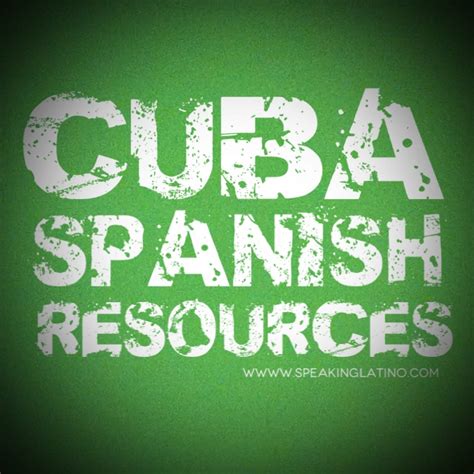 list of cuban spanish words and phrases