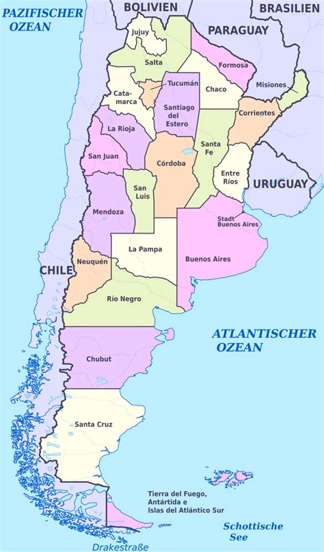 karte von argentinien argentinien karte  wissenswertes