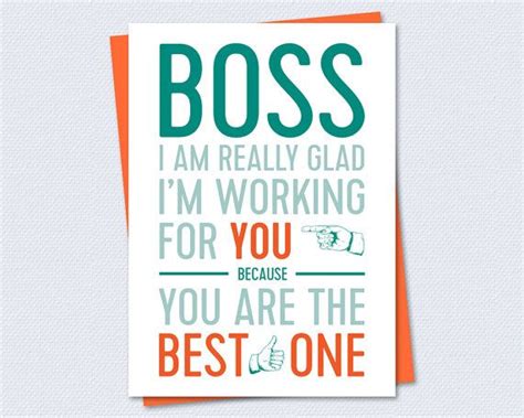 bosss day card bosses day card printable card  etsy bosses day