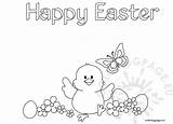 Easter Coloring Chick Happy Reddit Email Twitter Coloringpage Eu sketch template
