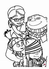 Despicable Coloring Pages Animation Movies Kids Gru sketch template