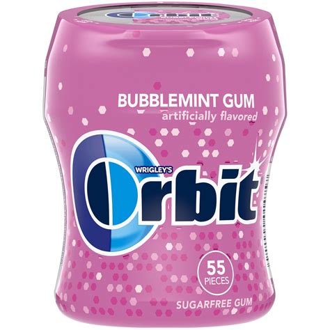 orbit bubblemint sugar  chewing gum  piece bottle walmartcom