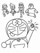 Doraemon Coloring Pages Printable Kids Cartoon Bright Colors Favorite Choose Color Recommended sketch template