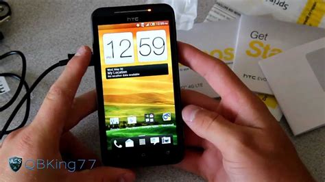Sprint Htc Evo 4g Lte Unboxing And First Impressions