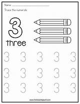 Number Trace Numbers Color Tracing Worksheets Preschool Printable Kindergarten Writing Math Preschoolers Teaching Worksheet Coloring Learning Aunt Activities Kids Practice sketch template