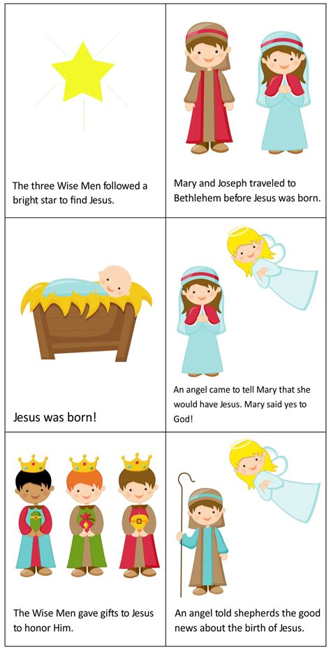 nativity story printable book     printablee