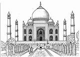 Mahal Taj Coloring Popsugar sketch template