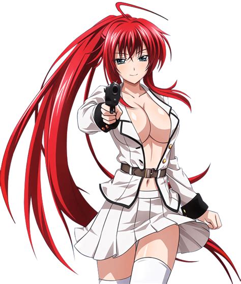 rias gremory highschool dxd dxd red hair anime characters