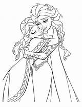 Coloring Pages Elsa Anna Frozen Colornimbus Disney sketch template