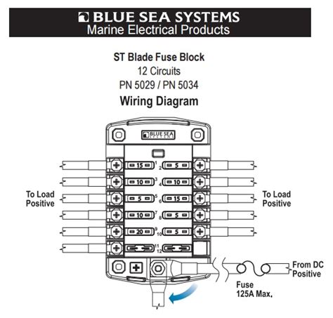 blue sea systems fuse block  cover   dc circuits pn