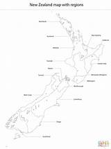 Zealand Map Coloring Regions Pages Drawing Printable Getdrawings sketch template