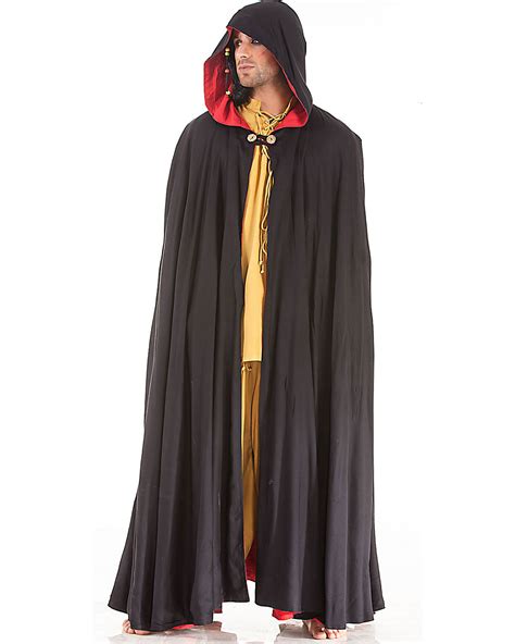reversible medieval cloak hooded capes  cloaks