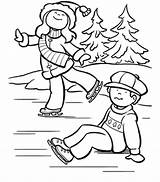 Skating Coloring Ice Pages Winter Rink Kids Printable Hockey Skate Print Drawing Snow Color Sheets Colouring Book Skaters Child Printables sketch template