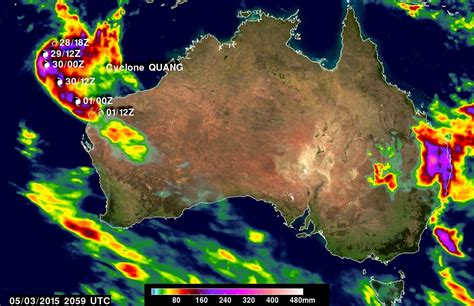 nasa imerg sees australias bicoastal rainfall precipitation