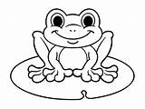 Cartoon Frogs sketch template