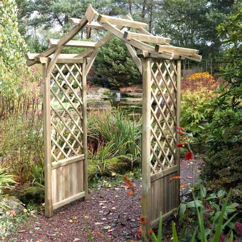 large wooden garden arch uk garden design ideas