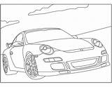 Porsche sketch template