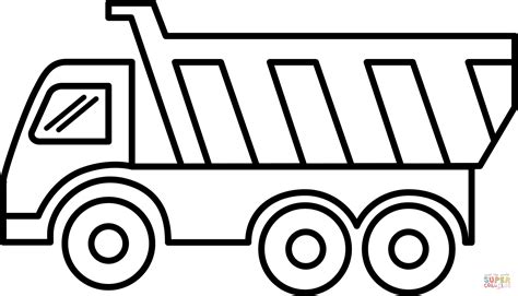 dump truck coloring page  printable coloring pages