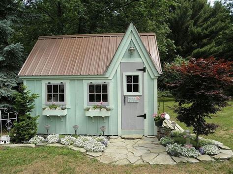 garden shed turned playhouse shabby chic office shed