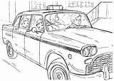 Taxi Coloring Pages York Colouring Cab Adult Colorkid Taxis Color Brooklyn Kids Cars City Activityvillage sketch template