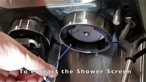 breville   easily remove gasket seal  shower screen bes barista express youtube