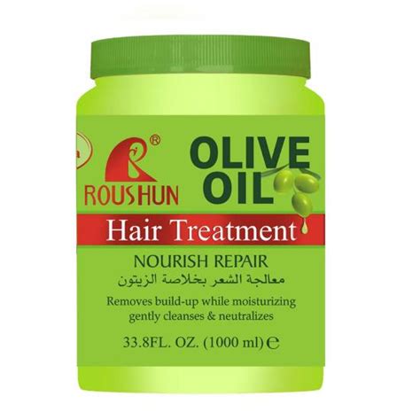private label roushun natural olive oil hair treatment manufacturer