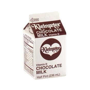 chocolate milk  pint carton
