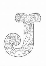 Letter Coloring Drawing Pages Alphabet Letters Doodle Funky Buchstabe Color Na Etsy Step Adult Ausmalen Projekty Cole Getdrawings Sheets Practice sketch template