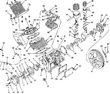 wiring diagram  ingersoll rand compressor parts diagram